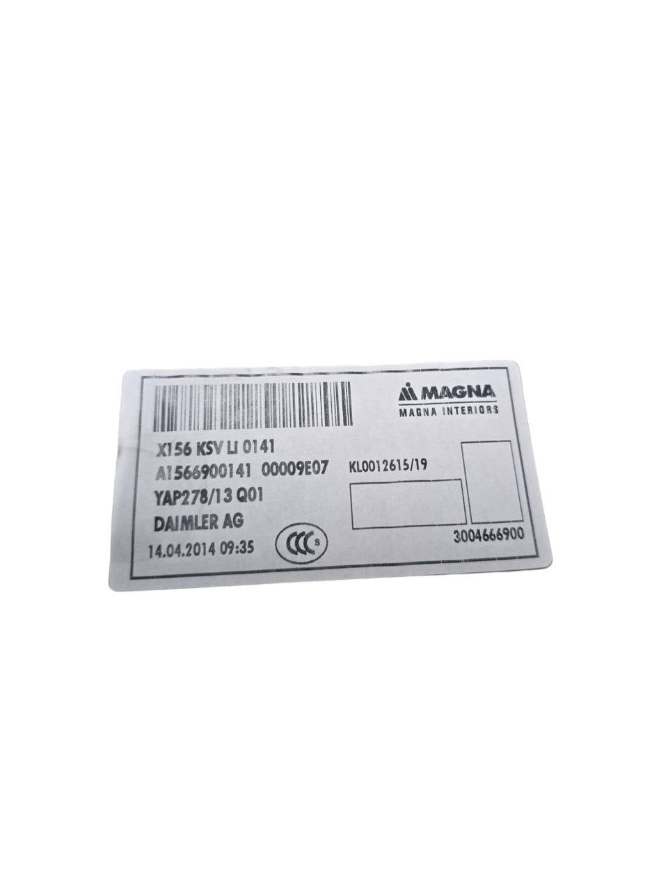 MODANATURA INTERNA BAGAGLIAIO DESTRA MERCEDES GLA X156 Cod : A1566900141 (2012-2019)