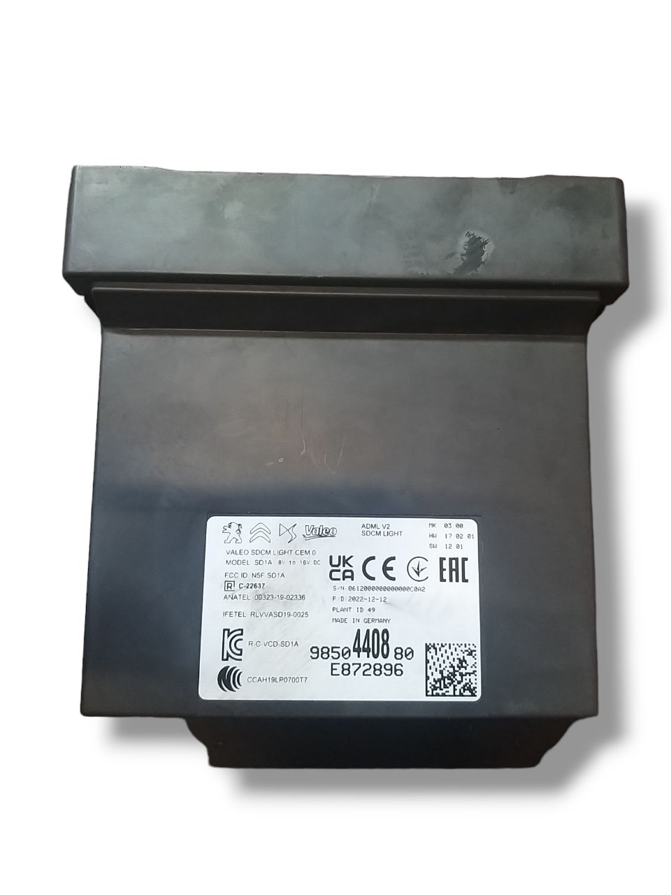 Modulo Elettronico Controllo Luci Peugeot 308 ( 2020 > ) Cod : 9850440880