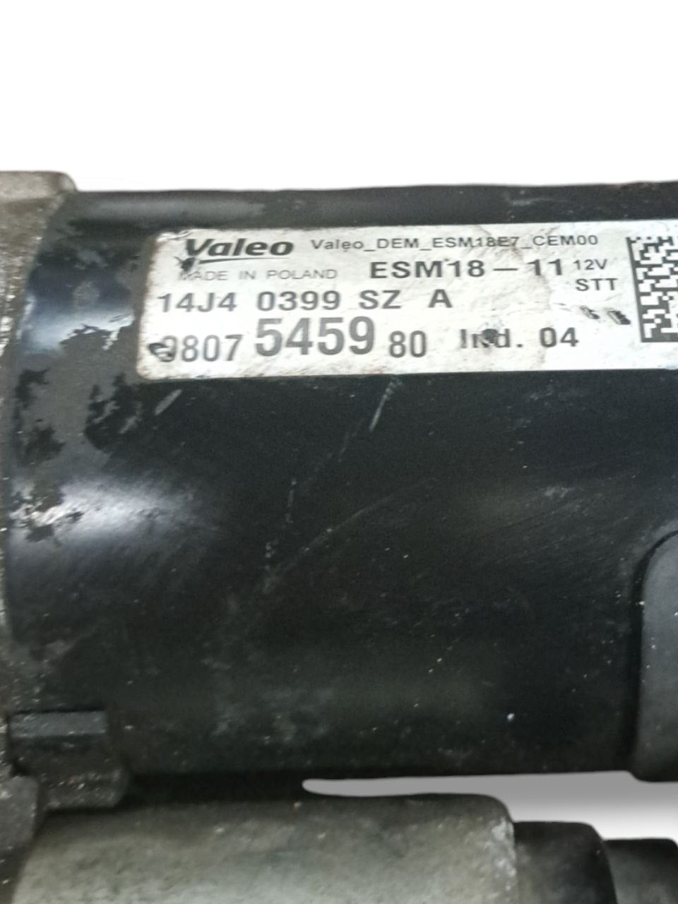 Motorino Avviamento Citroen C3 1.2 Benzina (2009-2016) COD:9807545980