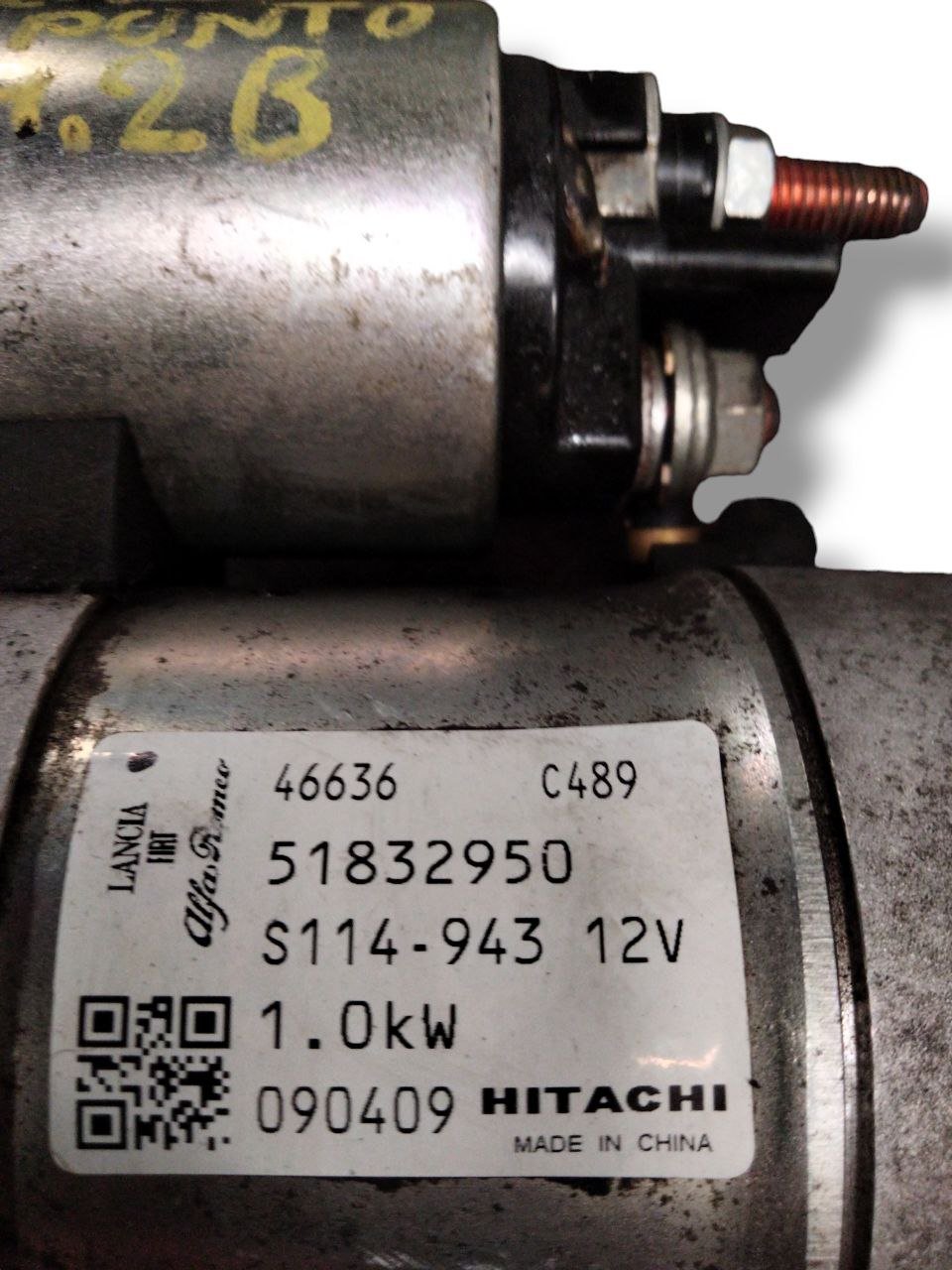 Motorino avviamento Fiat Grande Punto 1.2b (2005-2012) cod.51832950