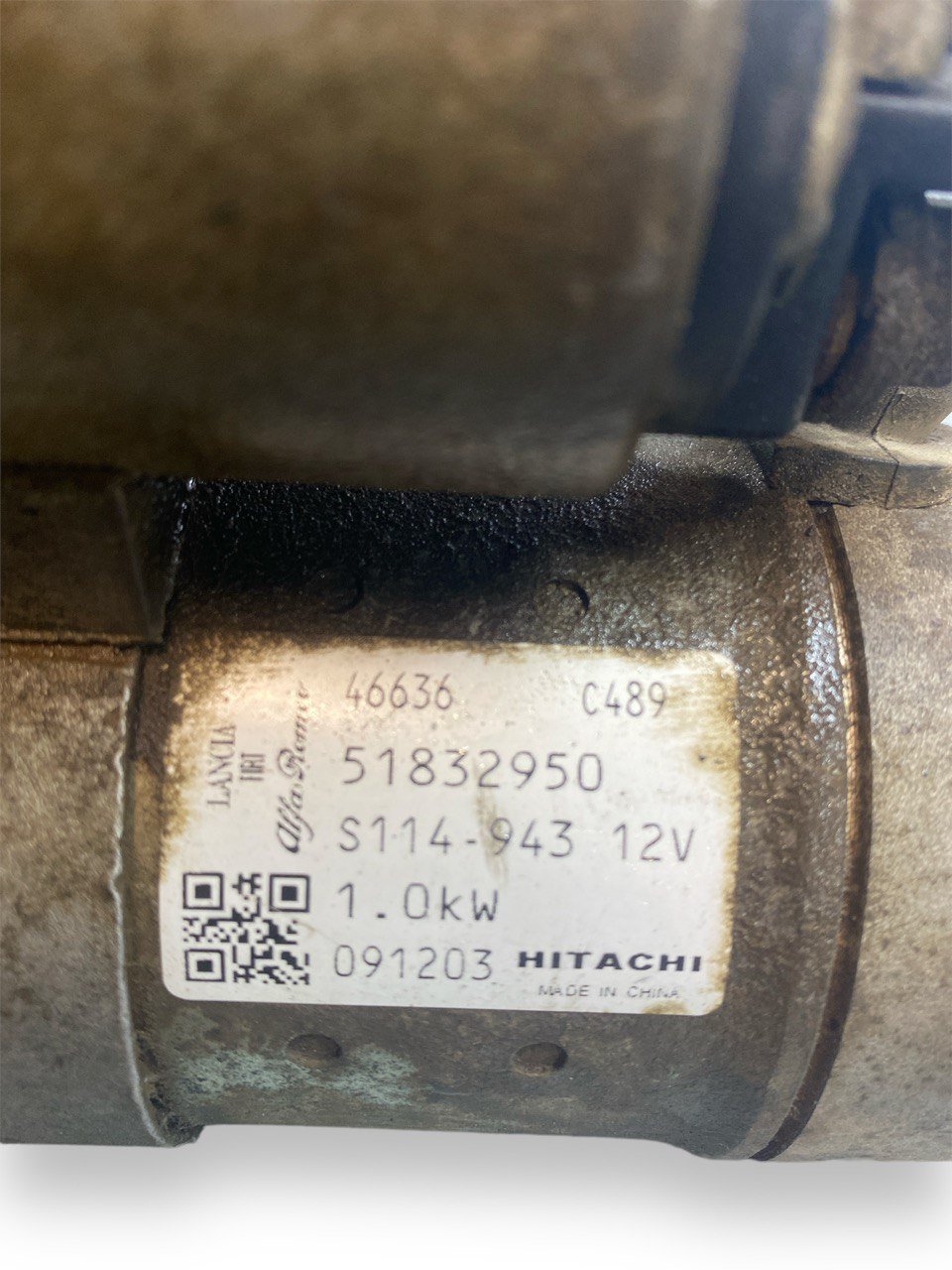 Motorino avviamento Fiat Grande Punto / 500 1.2b (2007) COD:51832950