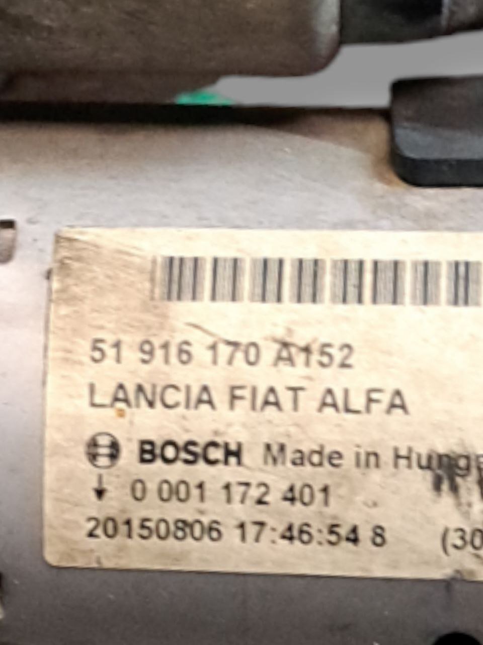 Motorino Avviamento Fiat Panda 312 1.3 diesel (2012>) COD:51916170A152