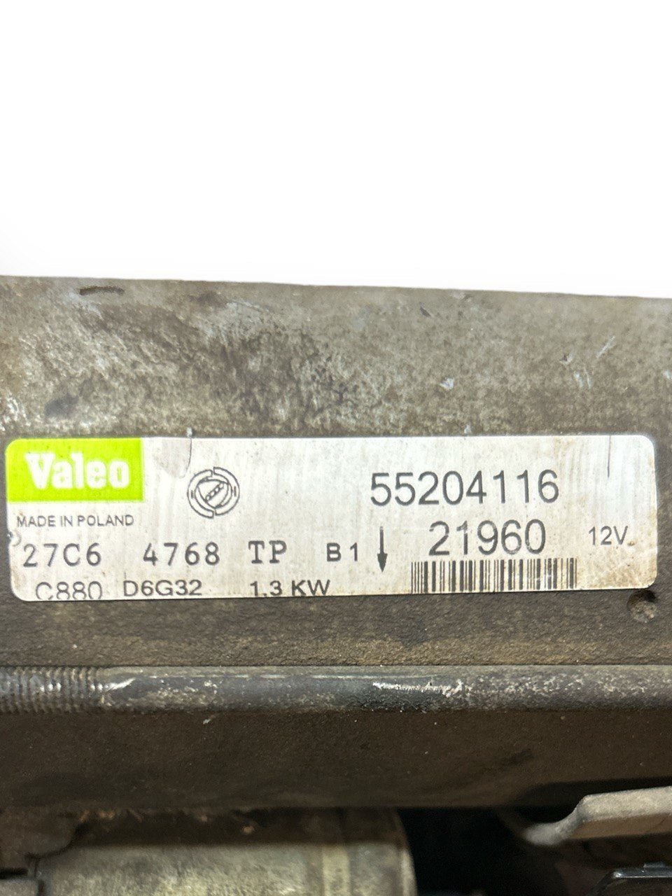 Motorino Avviamento Lancia Ypsilon 1.3 Diesel (2004 > 2012) cod . 55204116
