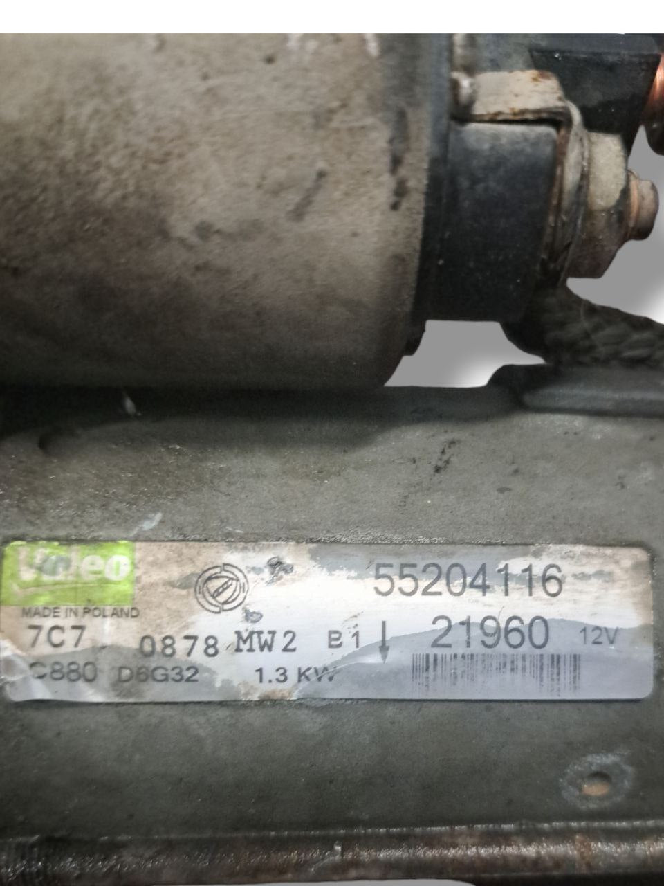 Motorino Avviamento Lancia Ypsilon 1.3 Diesel (2004-2012) COD:55204116