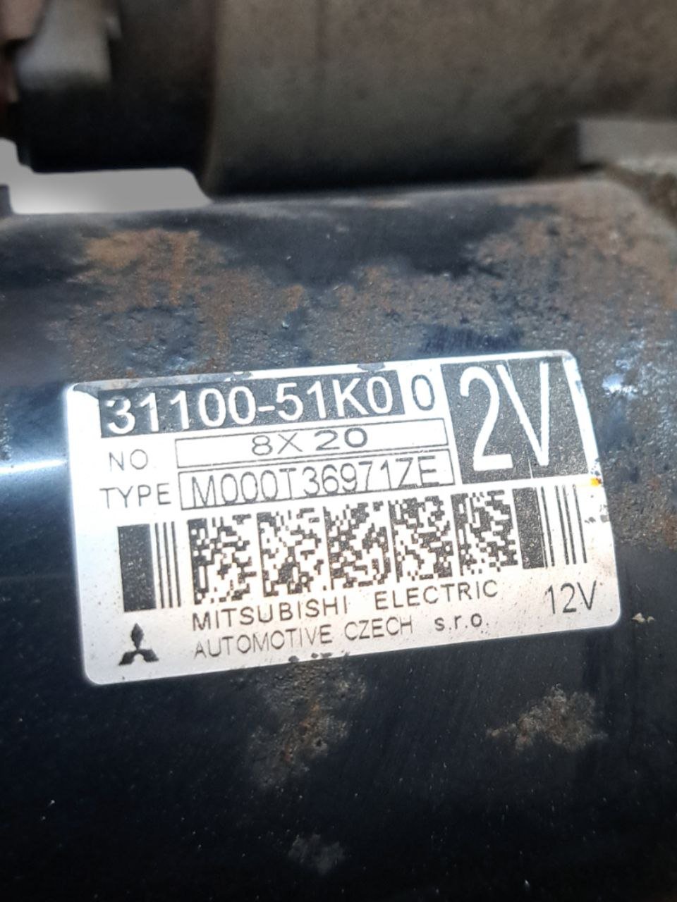 Motorino avviamento Opel Agila B /  Suzuki Splash 1.0 benzina  ( 2008 - 2015 ) COD:31100-51K0