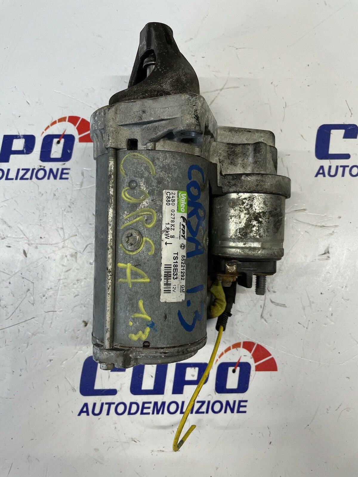 Motorino Avviamento OPEL CORSA D 1.3 DIESEL(06-14)     55221292 - BIBA-RICAMBI