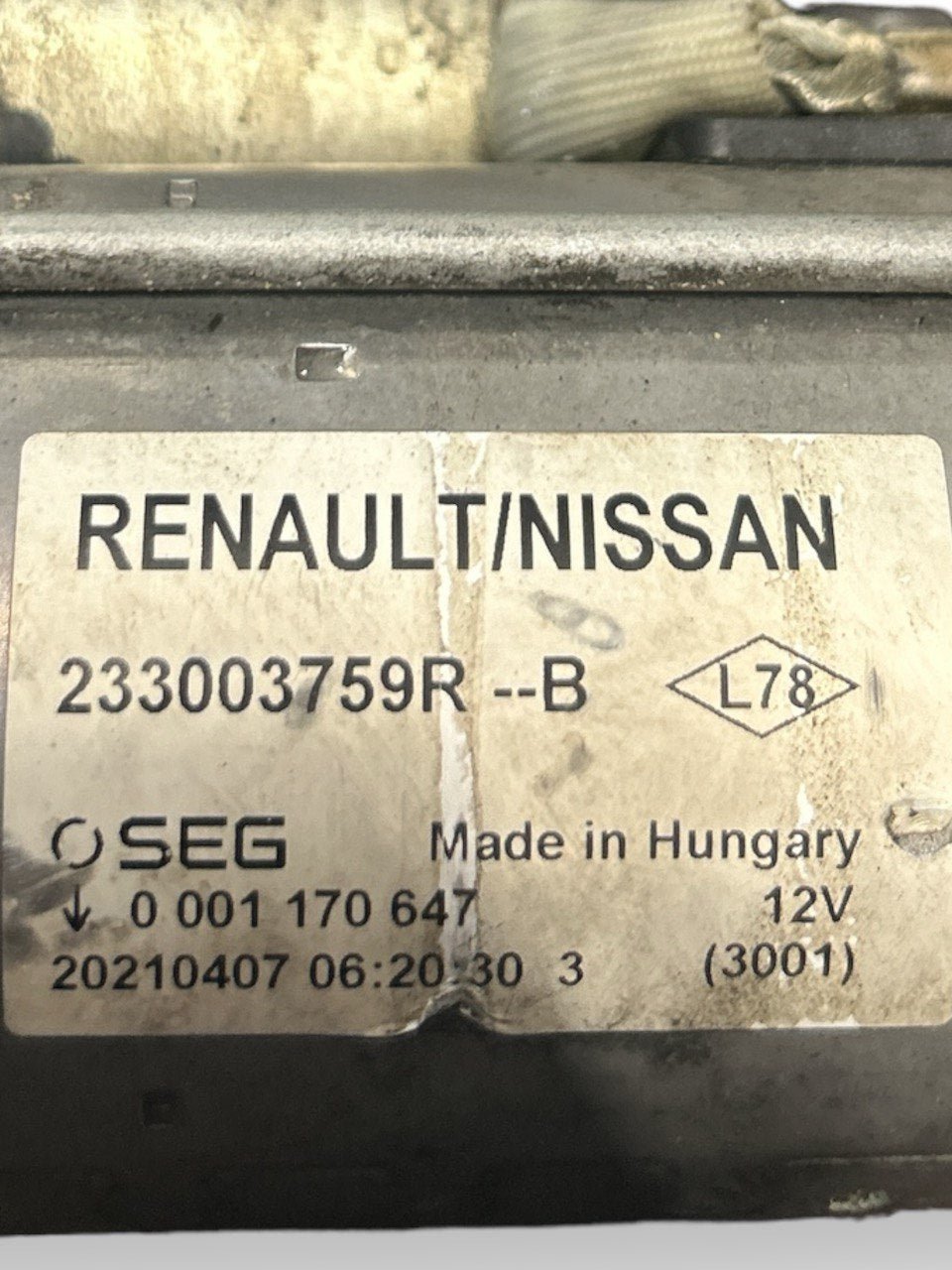 Motorino Avviamento Renault Megane IV 1.5 Diesel (2015 > ) cod.233003759R
