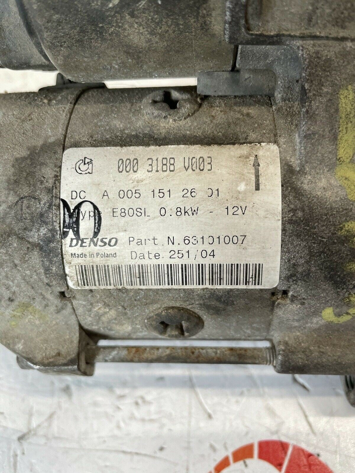 Motorino Avviamento SMART (450) Benzina     A 005 151 26 01 - BIBA-RICAMBI