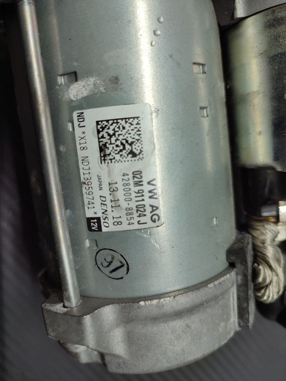 Motorino avviamento Volkswagen Golf 7 mk VII 2.0 tdi cod 02m911024j