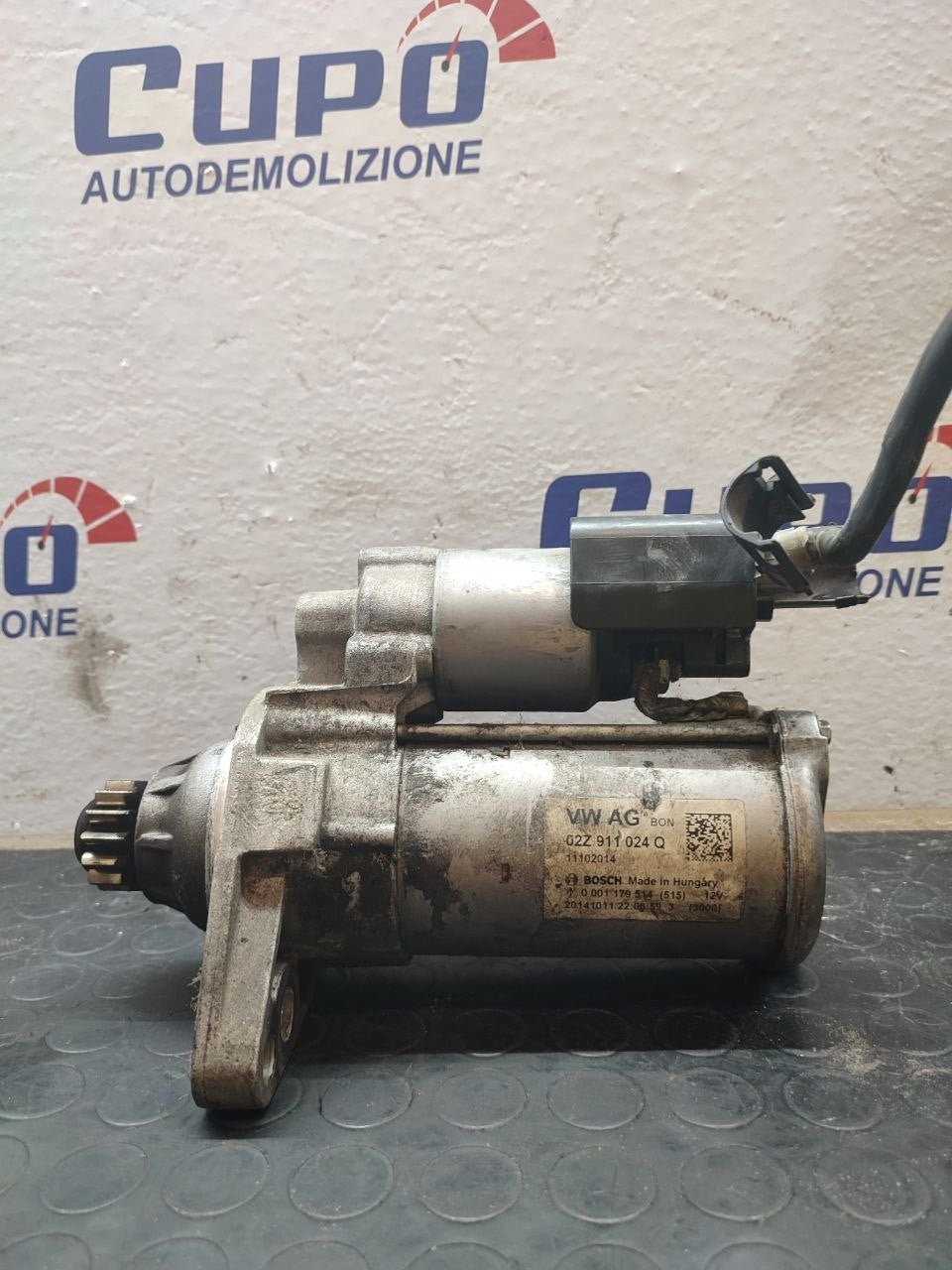Motorino avviamento volkswagen GOLF VII 1.6 Berlina cod: 02z911024Q