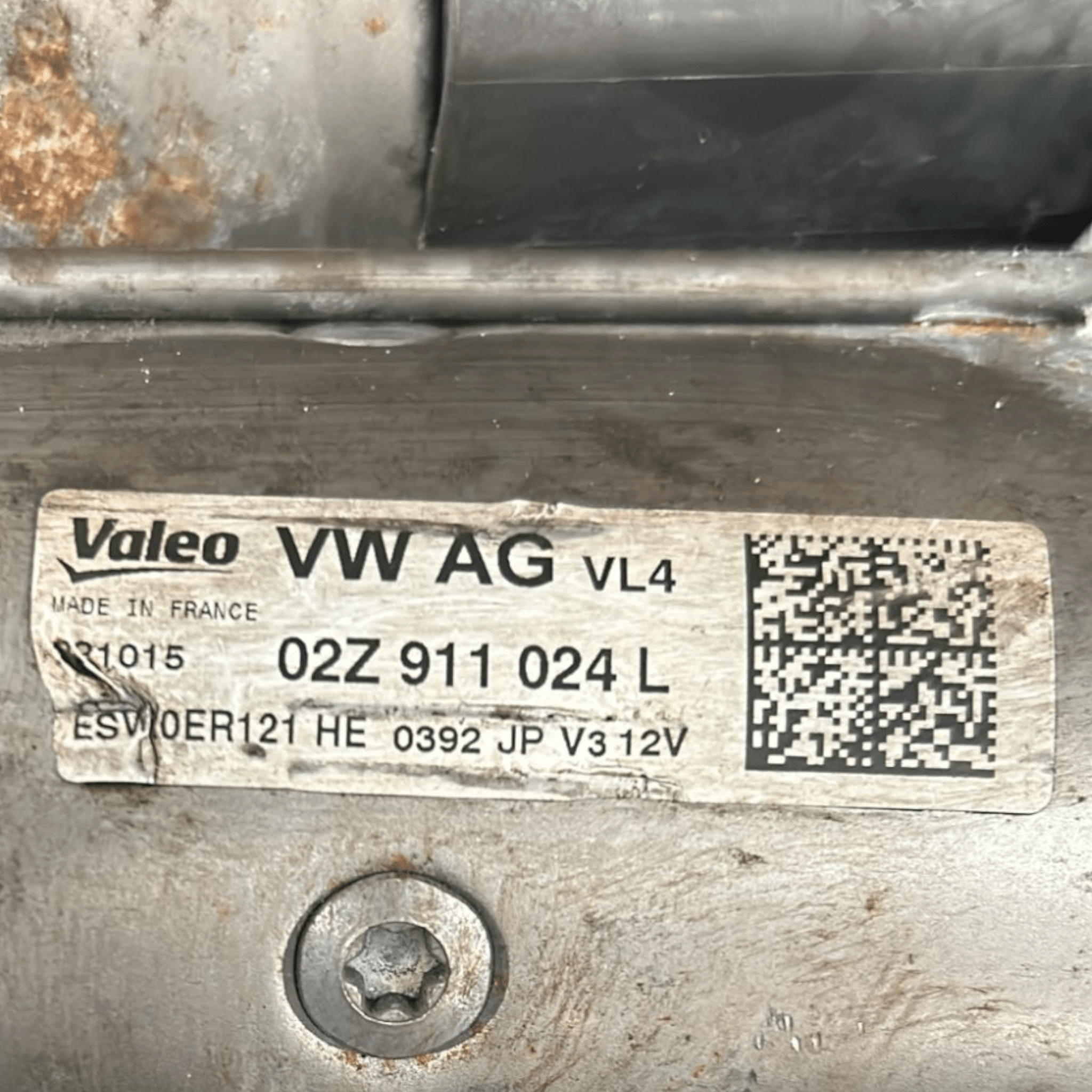 Motorino Avviamento Volkswagen Golf VII 1.6 Diesel cod:02Z911024L (2012 > 2017)