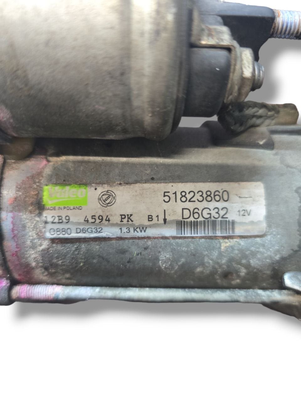 Motorino D' Avviamento Fiat Fiorino / Alfa Romeo / Lancia / Opel 1.3 Diesel ( 2009 - 2022 ) Cod : 51823860