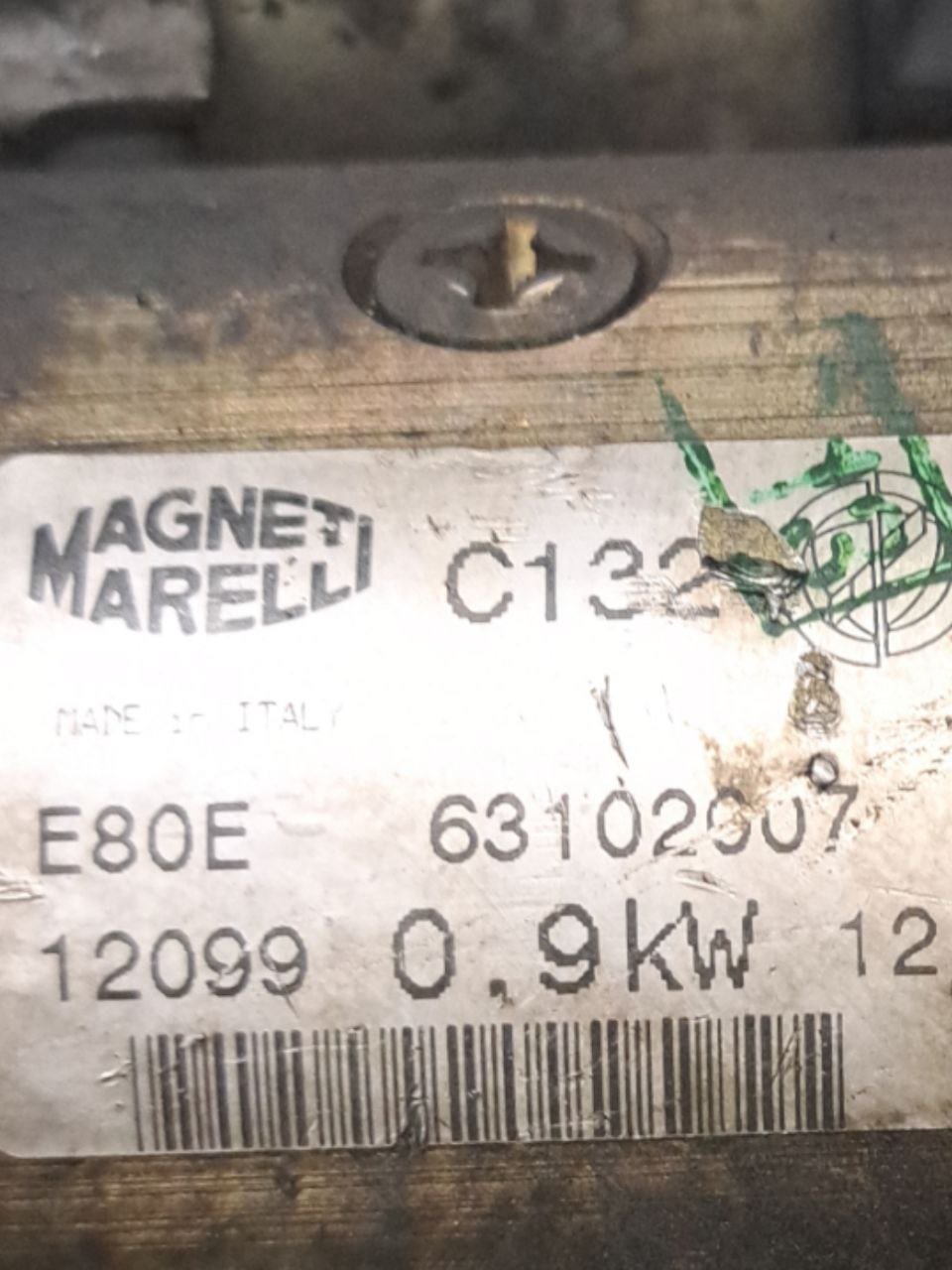 Motorino D'avviamento Fiat punto 176 1.2 benzina (1993-1999) COD:63102007