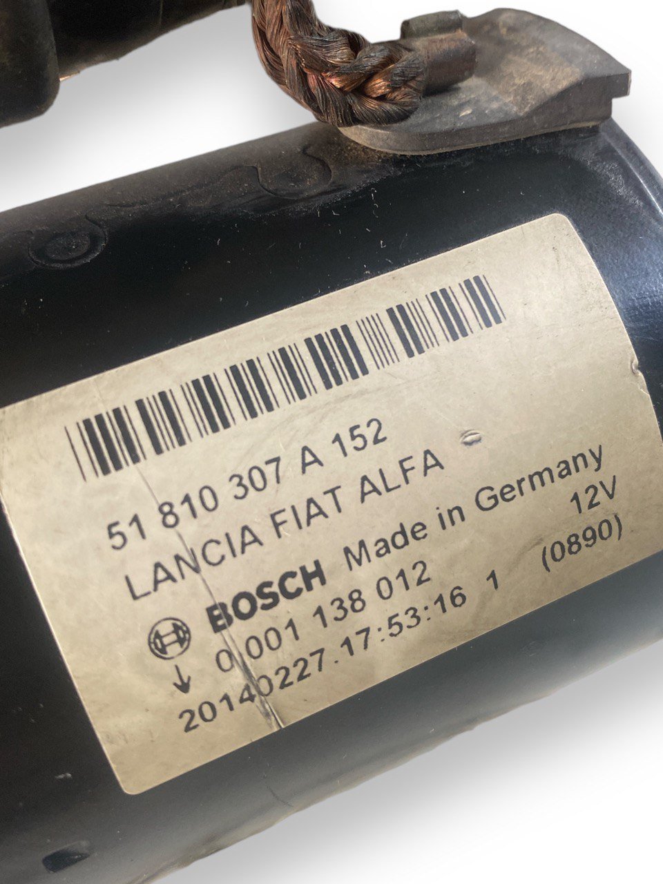 Motorino di avviamento Fiat Punto Evo 1.3mjt ( 2012 ) cod. 51810307A152