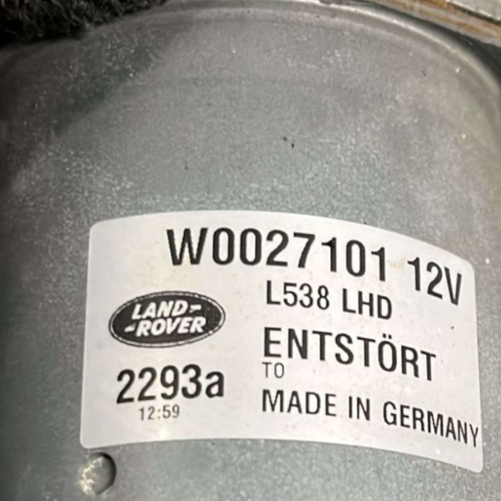 Motorino Tergicristalli Anteriore Range Rover Evoque I cod:W0027101 (2011 > 2018)