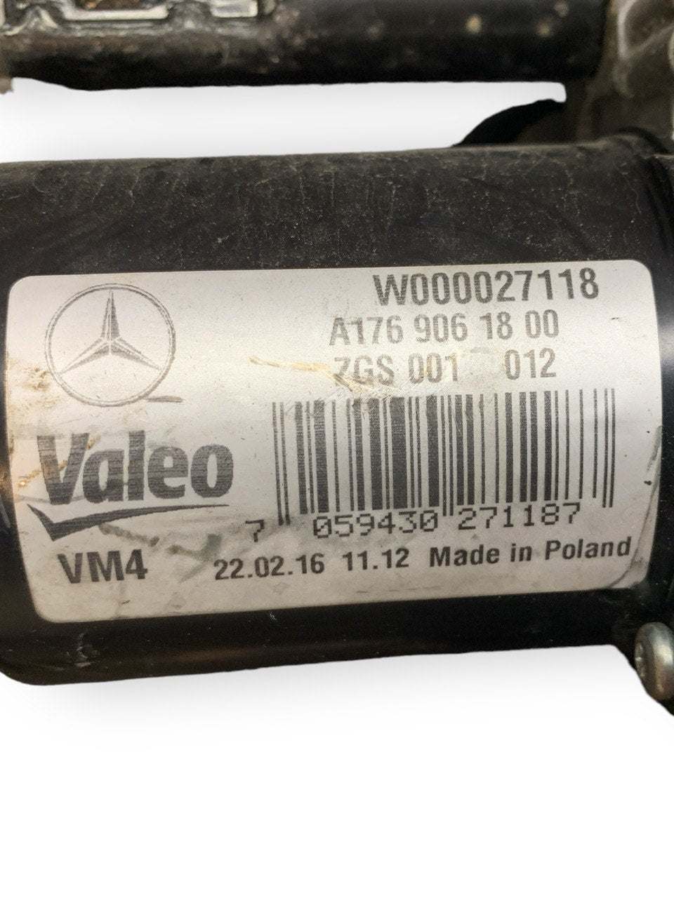 Motorino Tergicristallo Anteriore Mercedes Classe A W176 (2016) cod.a1769061800