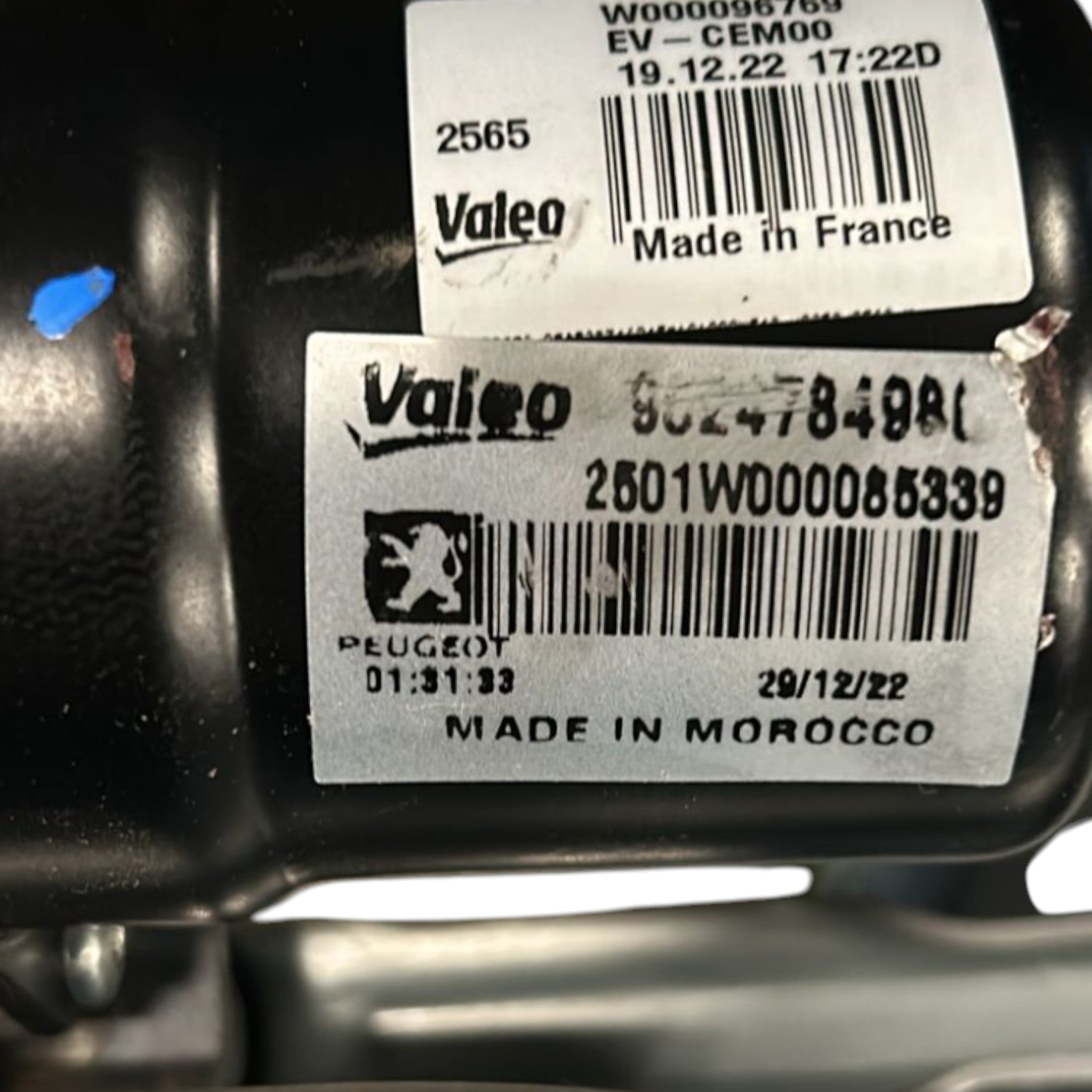 Motorino tergicristallo Anteriore Opel Corsa F cod:9824784980 (2019 >)
