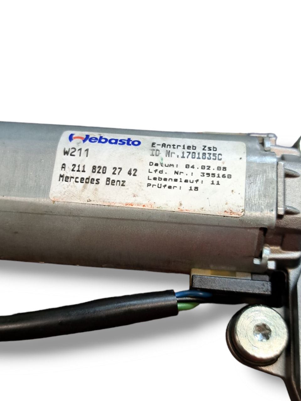 Motorino tettuccio apribile Mercedes-Benz Classe S W221 / Classe E W211 (2005-2013) COD:A2118202742-0390200012