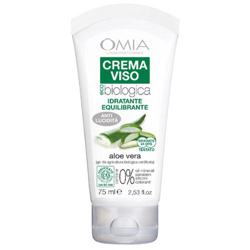 OMIA CREMA VISO IDRATANTE EQUILIBRANTE ALOE VERA 75 ML - BIBA-RICAMBI