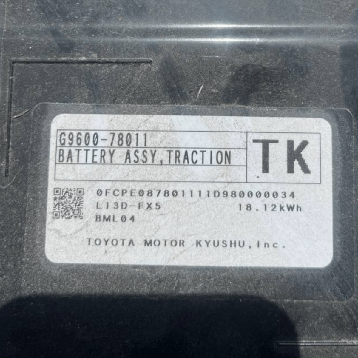 Pacco Batteria Lexus NX II 2.5 Benzina - Hybrid (2021 -) cod: g9600-78011