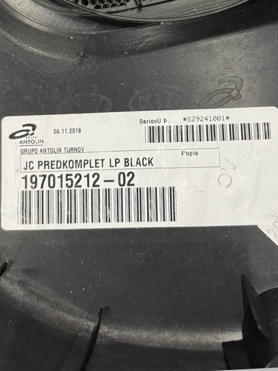 Pannello interno Porta anteriore sinistro (sx) Nero Hyundai Kona (2017>) cod: 197015212-02