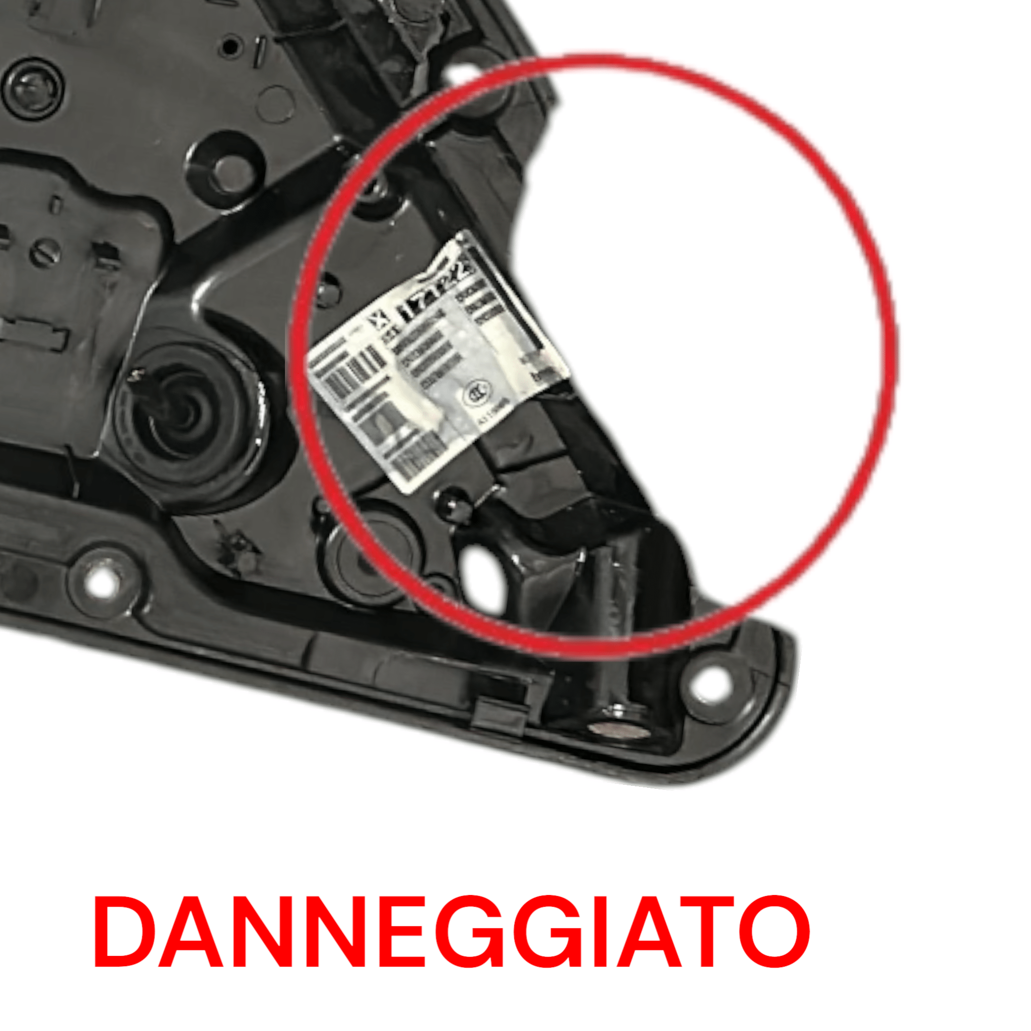 Pannello Interno Porta Posteriore Sinistro Mercedes Benz GLK (X204) cod.A1237660022 (2008 > 2015) + Cremagliera Alzavetro e Cassa