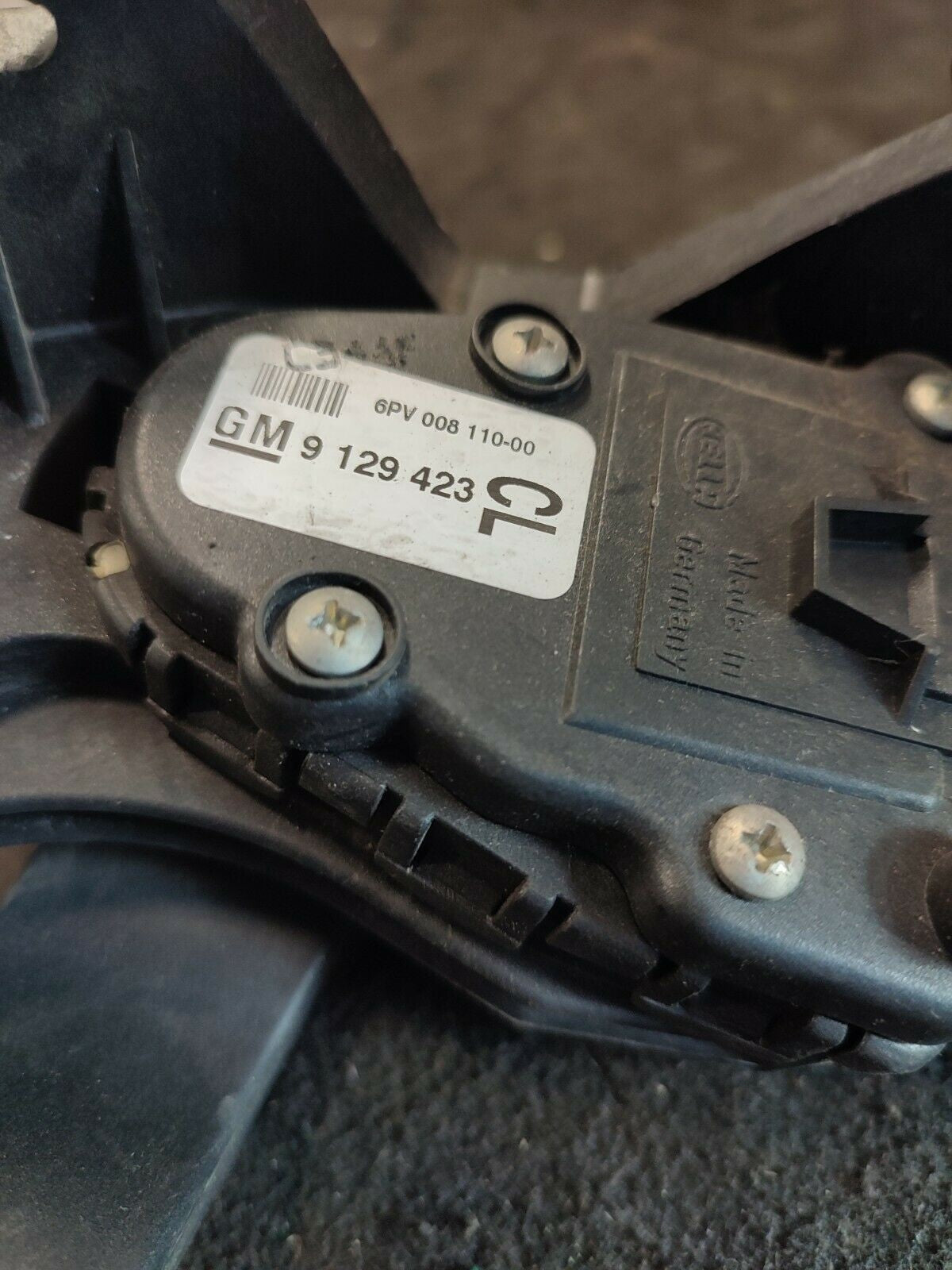 Pedale acceleratore elettronico  Opel Corsa C 1.3 Benzina (2000 -2006) GM9129423