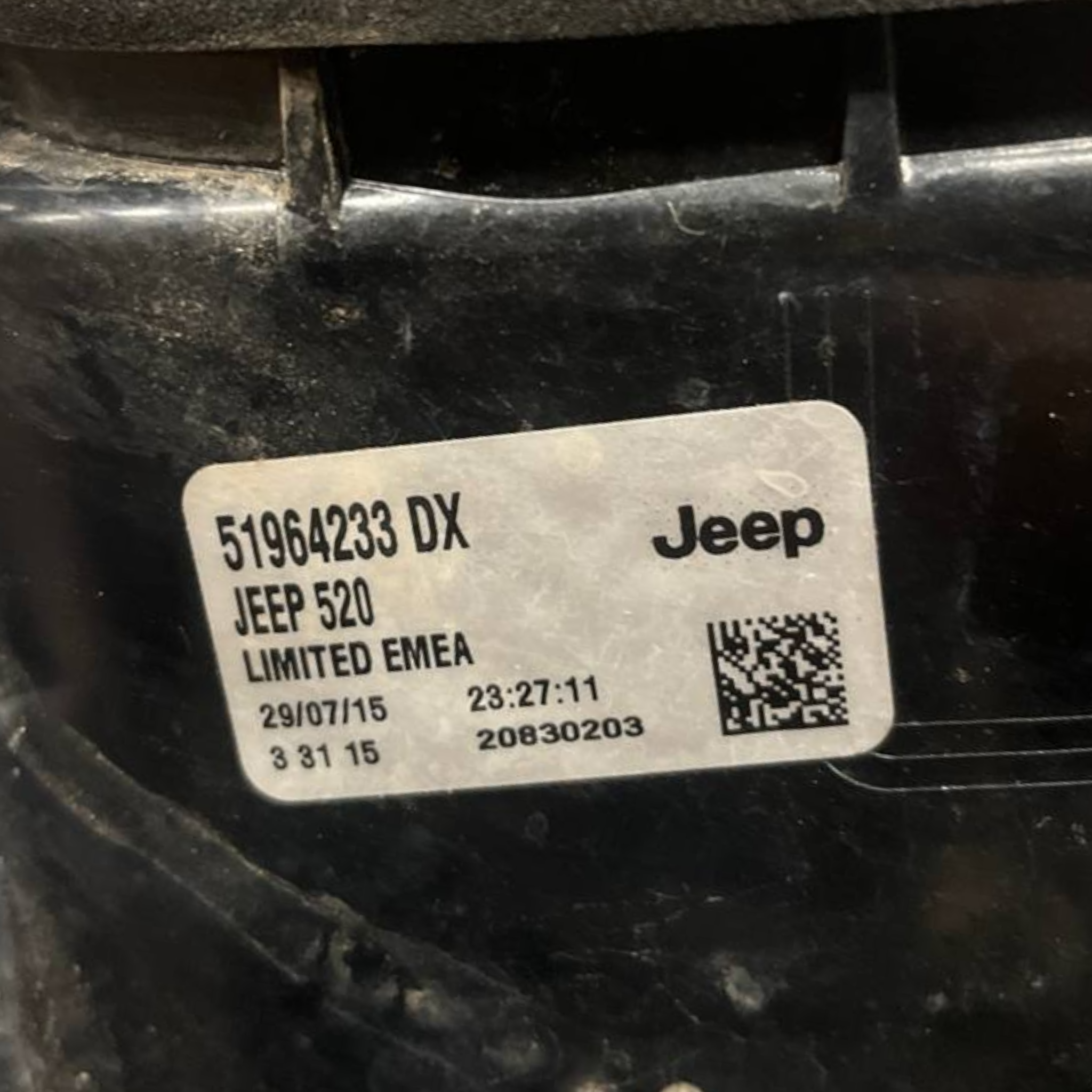 Stop / Fanale Alogeno posteriore destro (dx) Jeep Renegade (2014 -) cod: 51964233