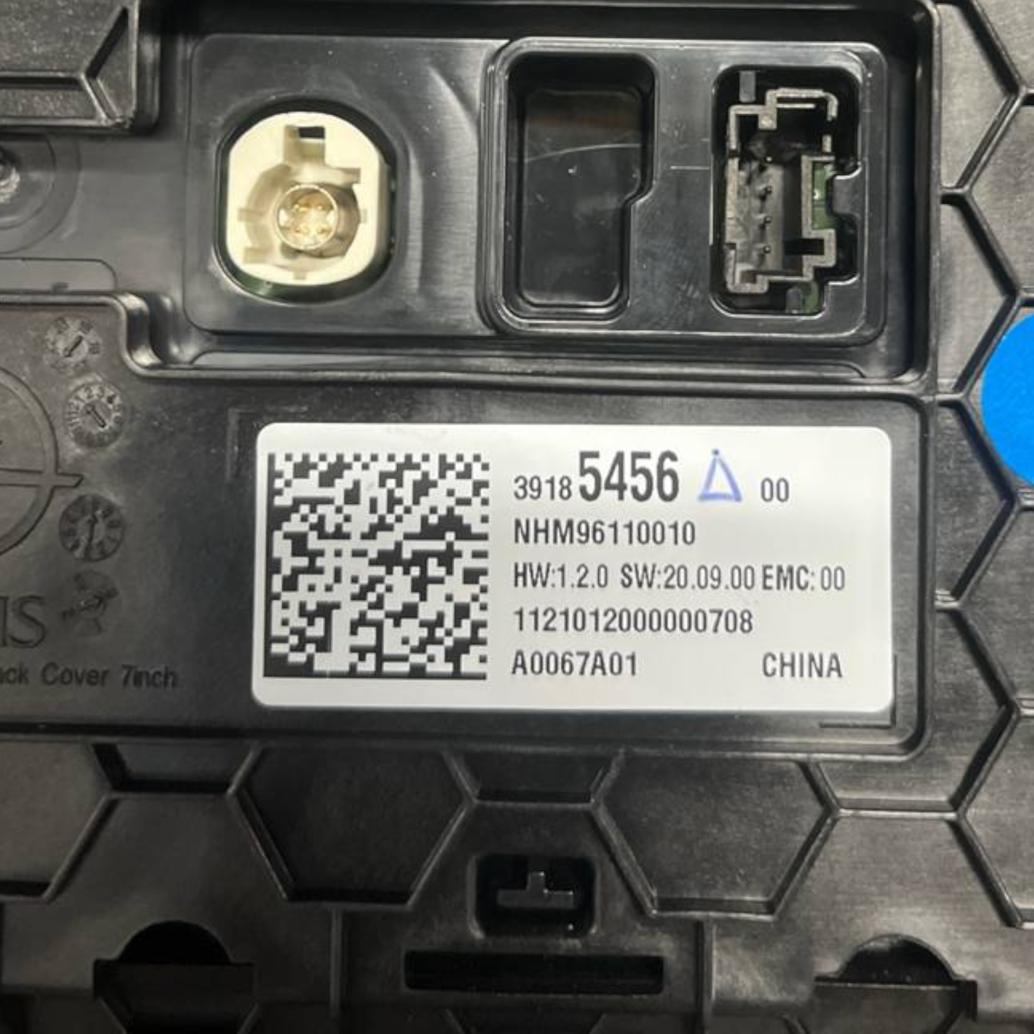 Display / Schermo Multifunzione Opel Corsa F (2019 -) cod: 39185456