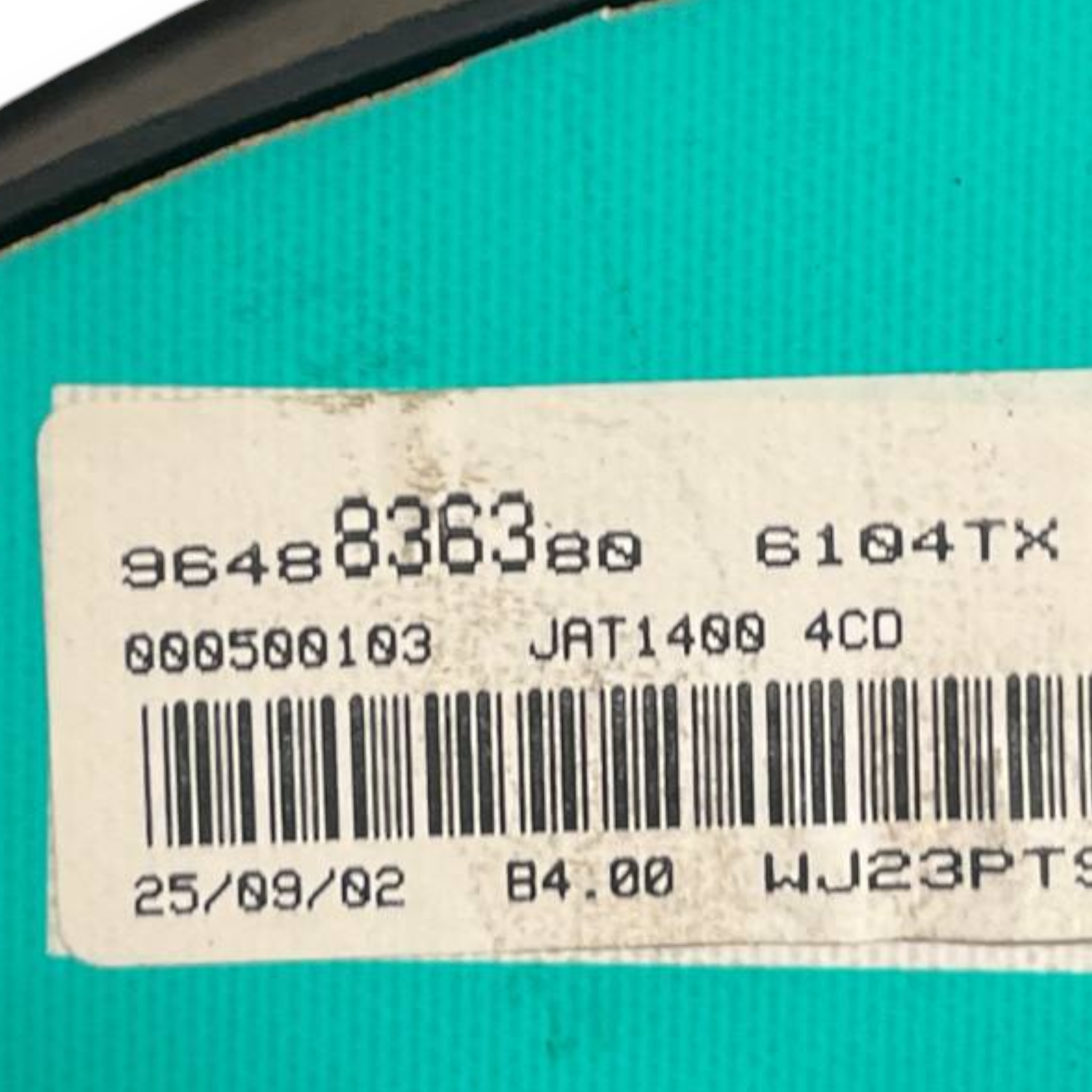 Tachimetro / Contachilometri Peugeot 206 2.0 Diesel (1998 al 2012) cod: 9648836380