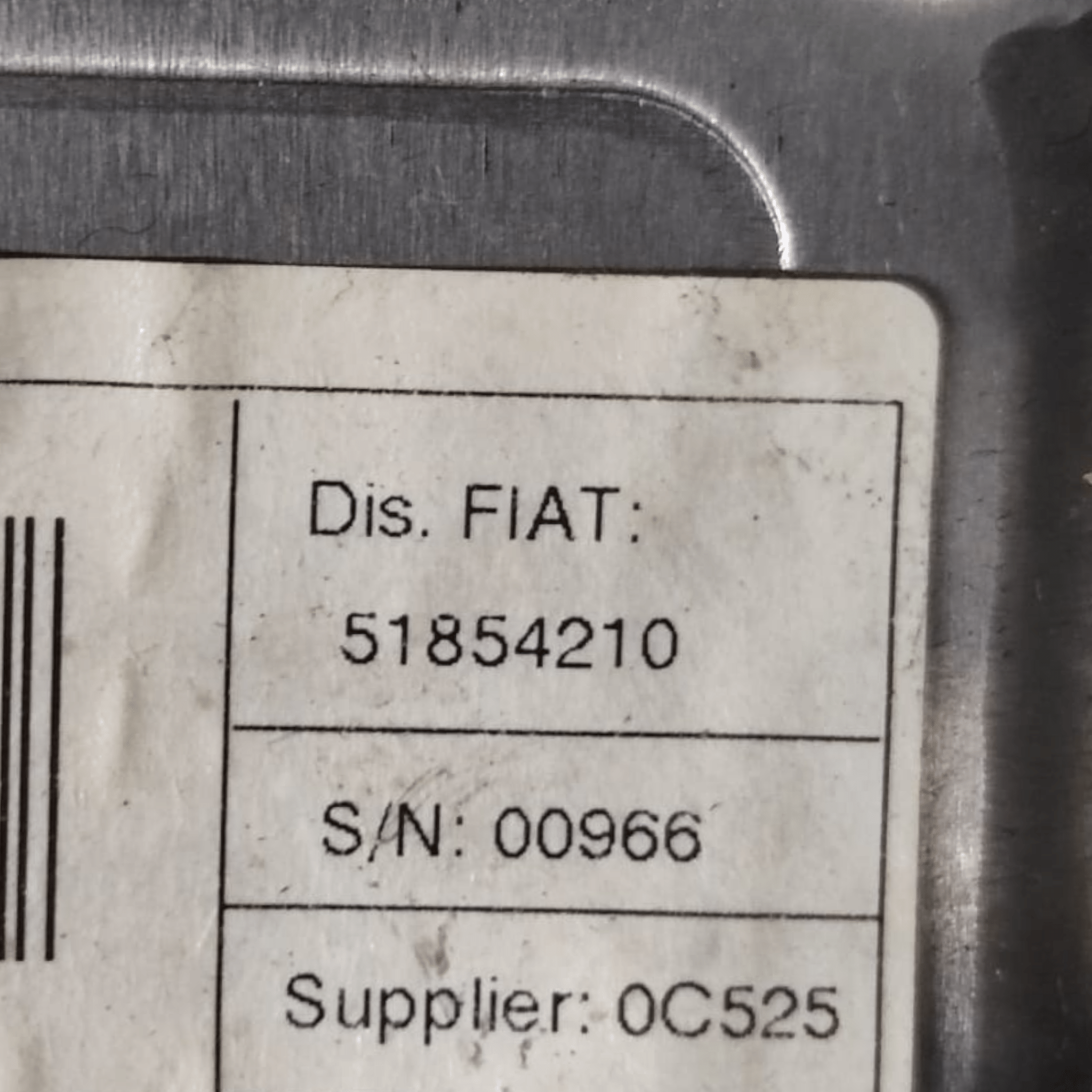 Piantone / Canna Sterzo Fiat Qubo 1.3 Diesel COD: 51854210 (2008-2019)
