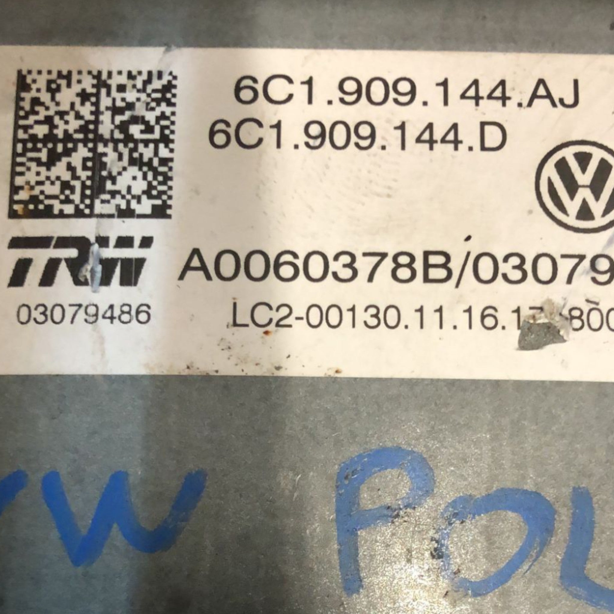 Piantone / Canna Sterzo Volkswagen Polo V (6R) (2009 > 2017) cod:6C1909144AJ