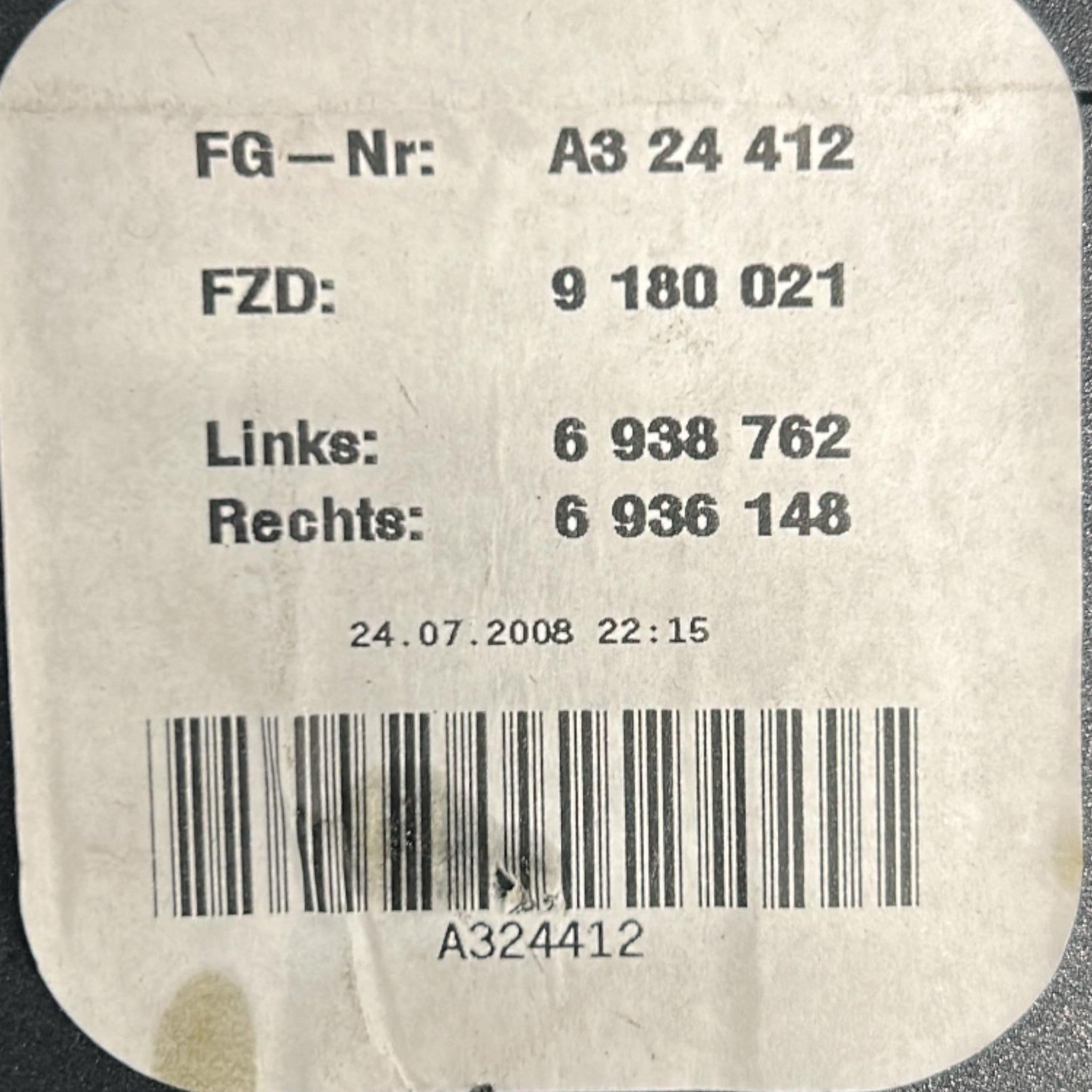 Plafoniera Luci Interne BMW Serie 3 (E91) cod.6938762 (2005 > 2013)