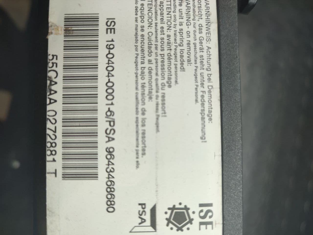 Poggiatesta con Roll-bar destro Peugeot 307 CC cod 9643468680