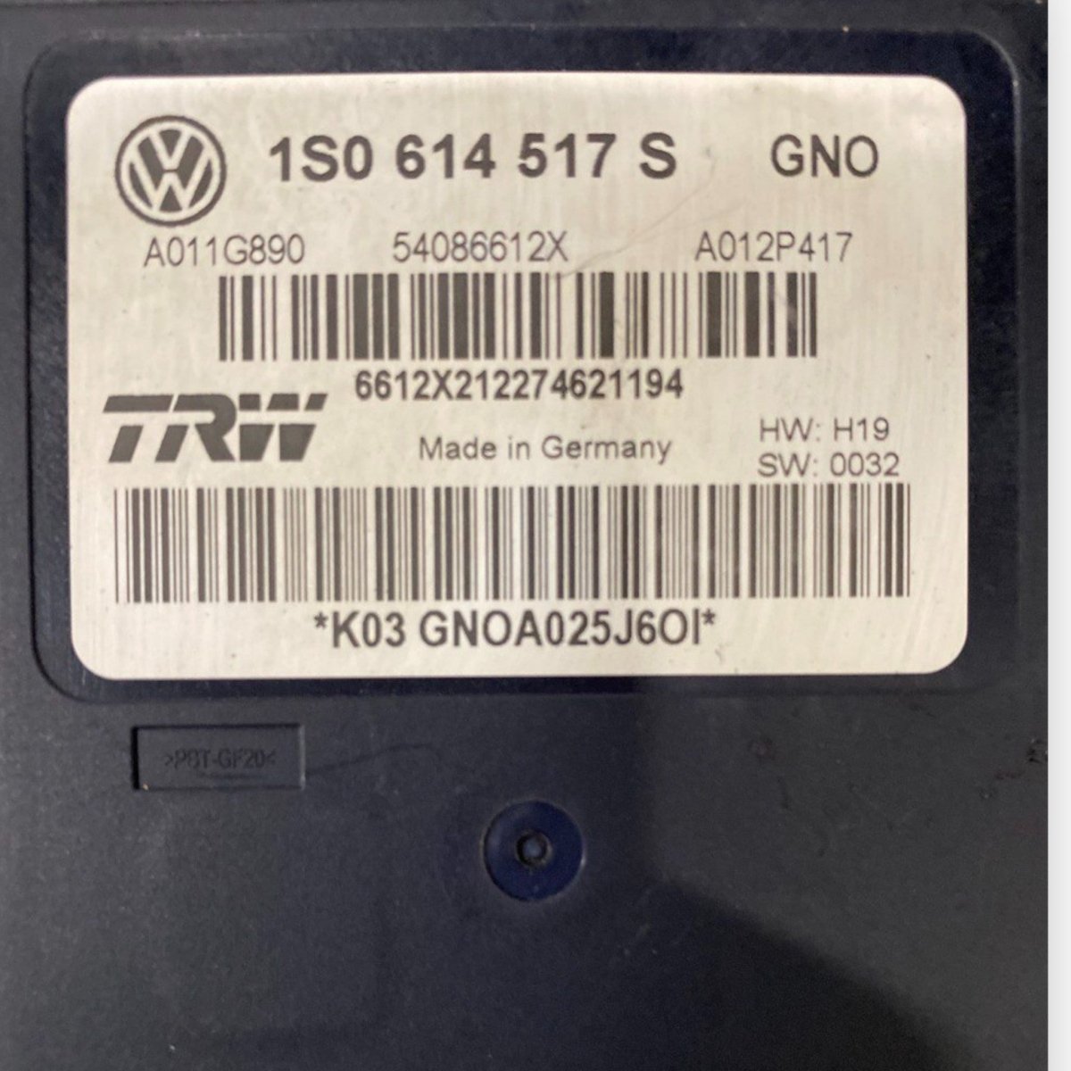 Pompa abs volkswagen up 1.0 benzina (2011-2023) Cod: 1s0614517s
