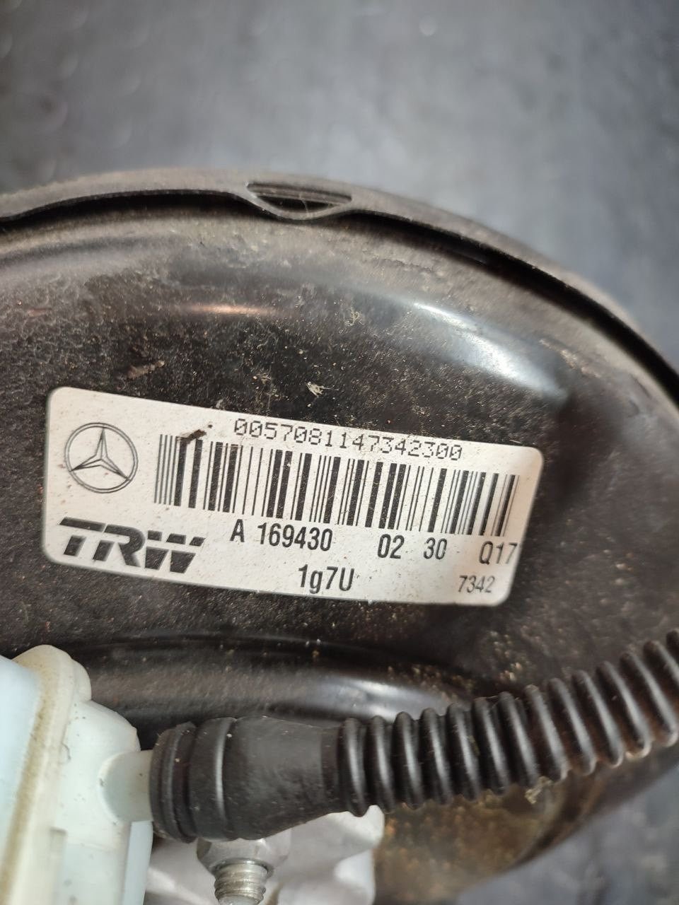 Pompa servofreno con vaschetta MERCEDES-BENZ CLASSE A W169 1.5 (2003) cod: A1694300230