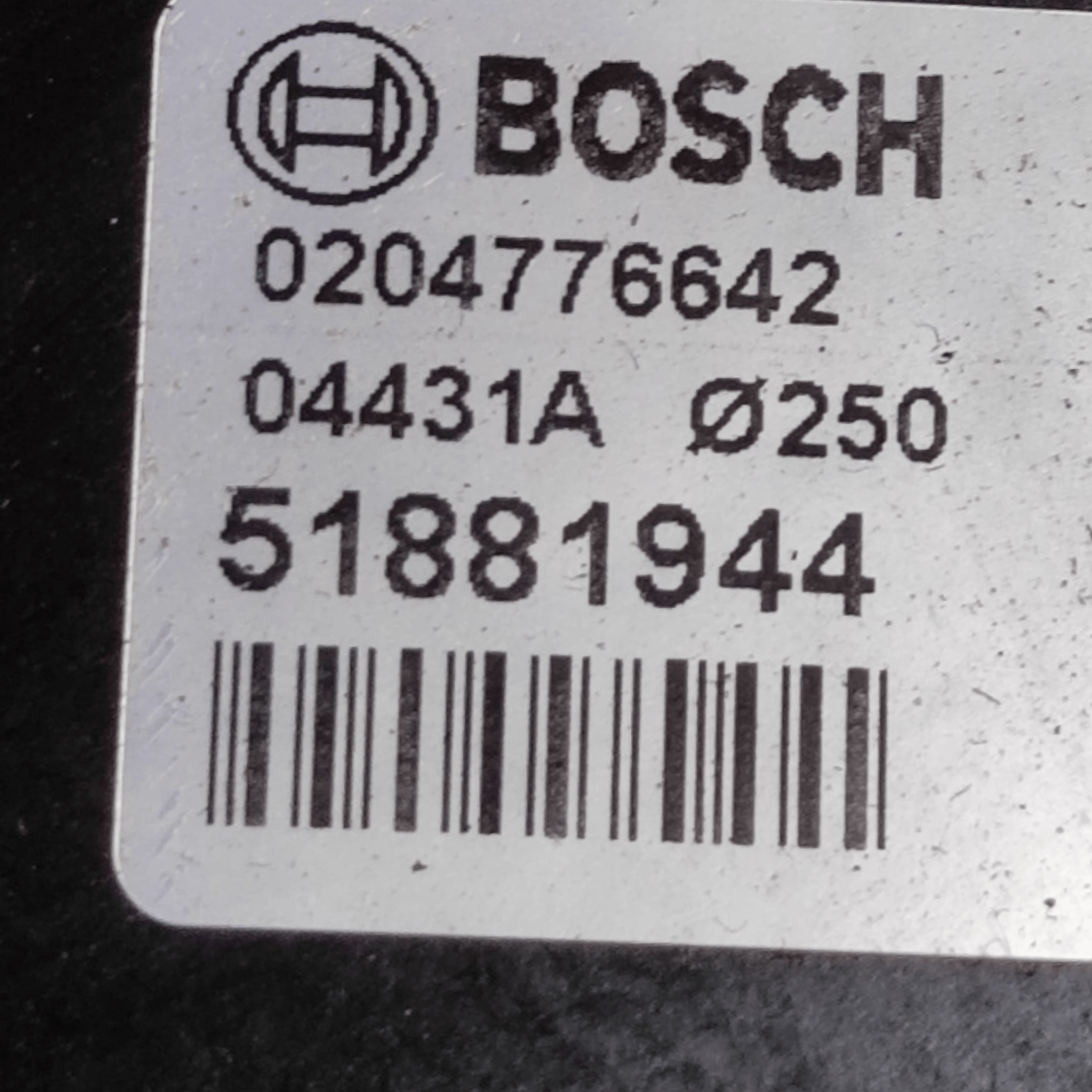 Pompa Servofreno Fiat 500L 1.3 Diesel COD: 51881944 (2012-2022)