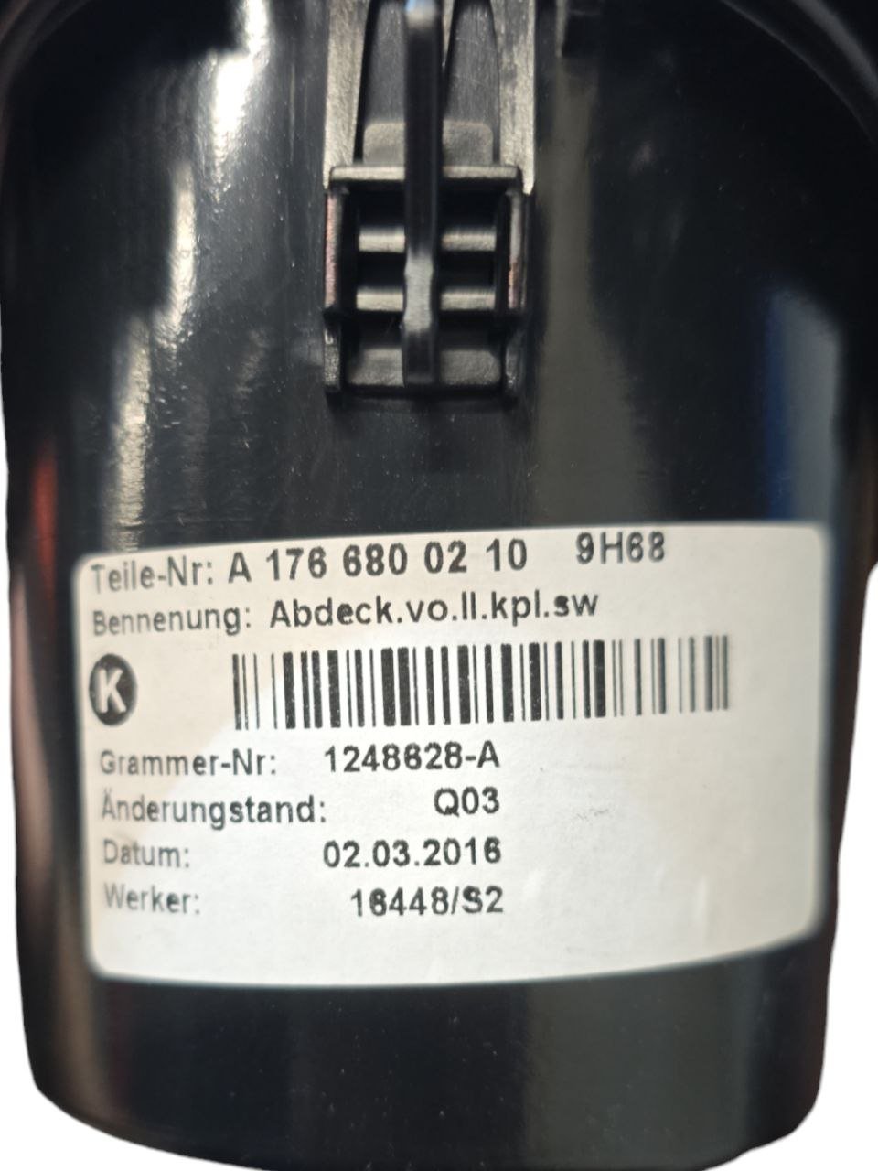Porta Bicchieri Mercedes-Benz Classe A w176 ( 2012 - 2018 ) COD:A1766800210