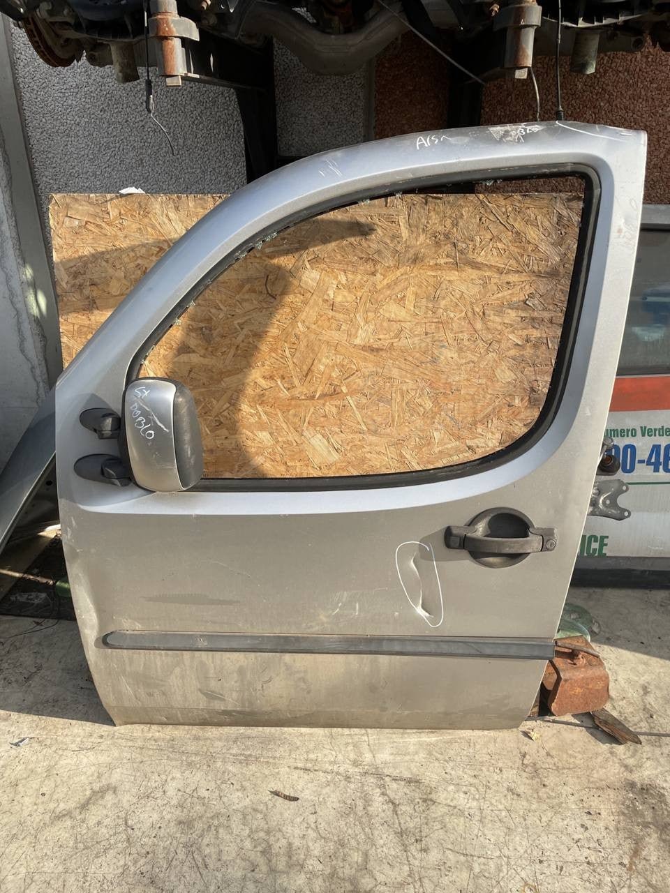 porta portiera anteriore sinistra fiat doblo 2000 2009 grigia