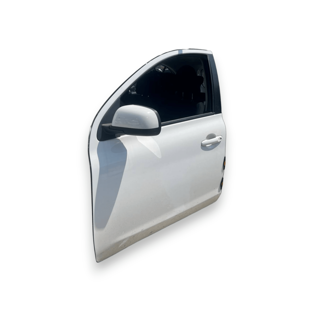 Porta / Portiera / Sportello anteriore sinistro (sx) Bianco Nissan Micra K13 5 Porte (2010 al 2017)