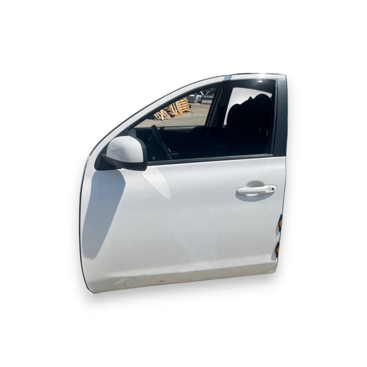 Porta / Portiera / Sportello anteriore sinistro (sx) Bianco Nissan Micra K13 5 Porte (2010 al 2017)