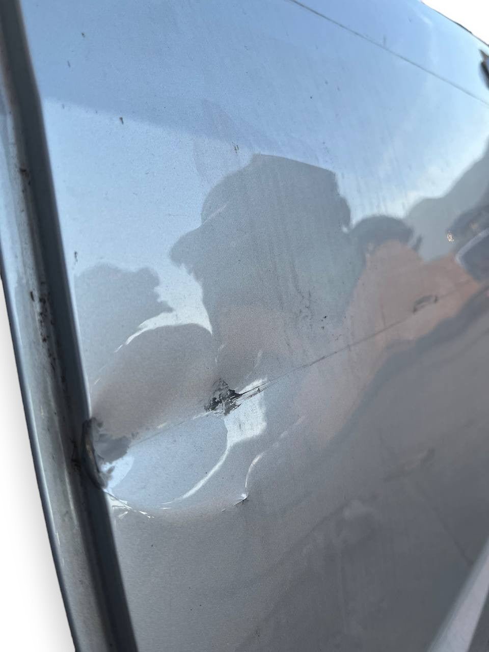Porta / Portiera / Sportello posteriore sinistra (sx) Grigia Seat Ibiza (2015 al 2017)