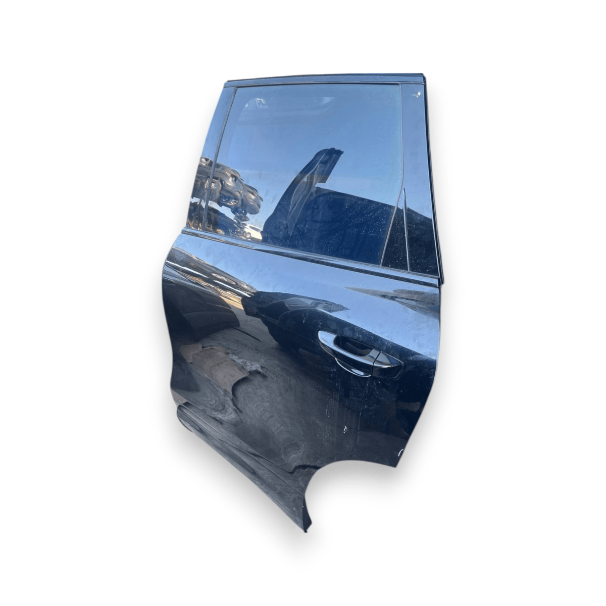 Porta / Portiera / Sportello posteriore sinistra (sx) Nera Porsche Cayenne II 92A (2010 al 2017)