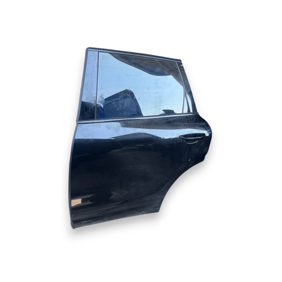 Porta / Portiera / Sportello posteriore sinistra (sx) Nera Porsche Cayenne II 92A (2010 al 2017)