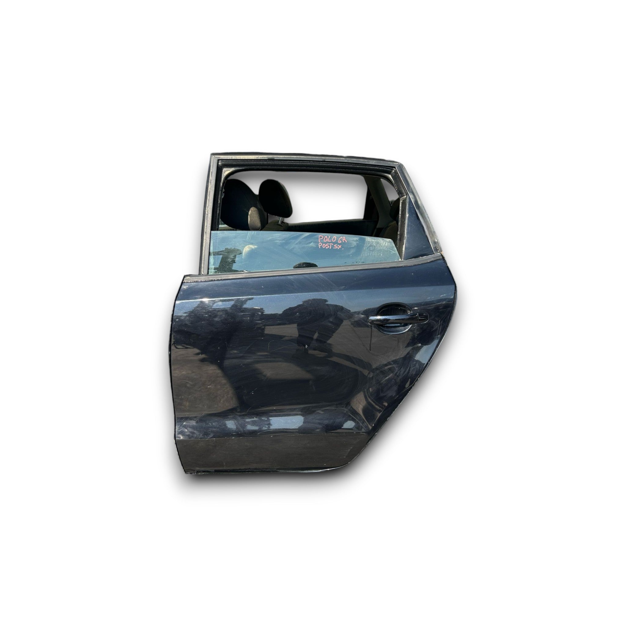 Portiera Posteriore Sinistro Nera Volkswagen Polo 6R (2009 > 2017) Porta / Sportello