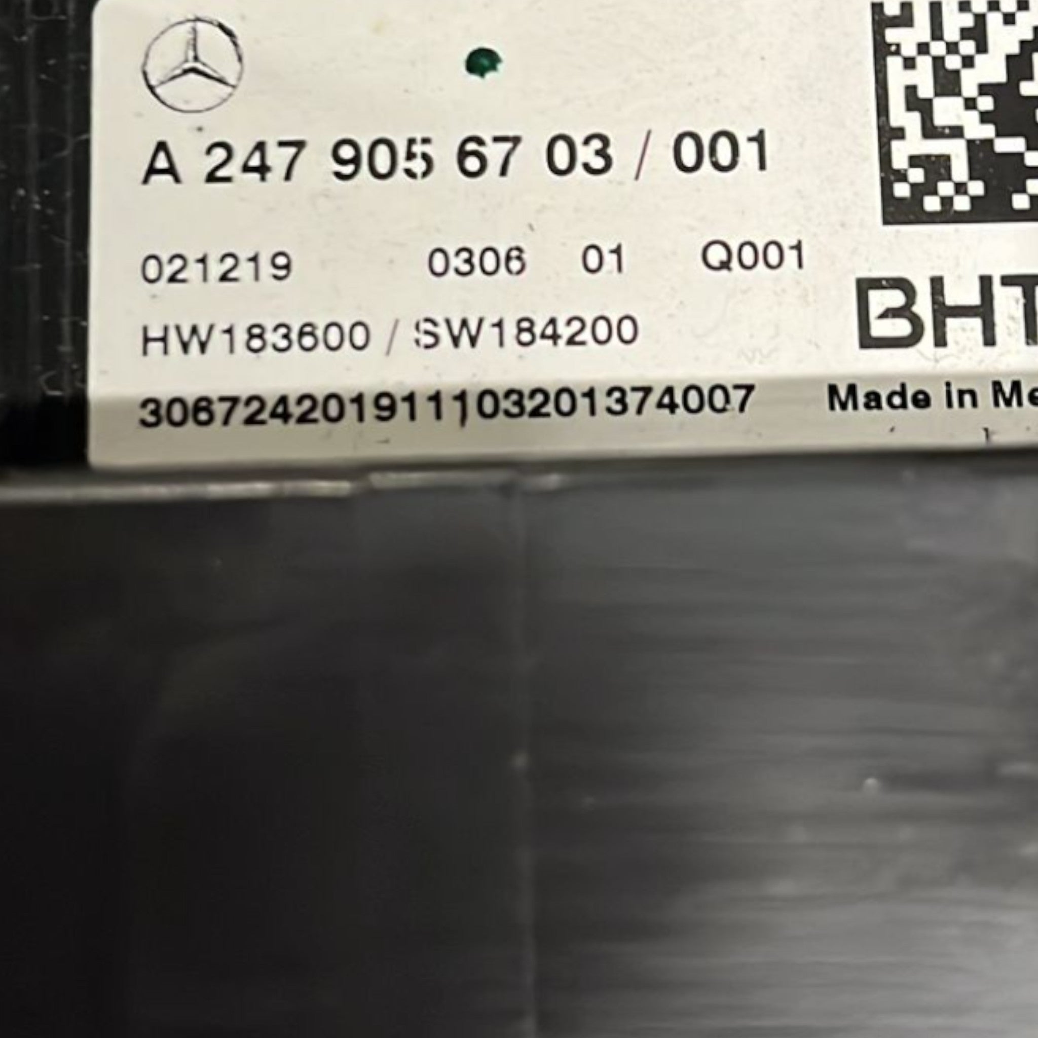 Pulsantiera / Comandi Clima Mercedes Benz Classe B (W247) cod:A2479056703 (2019 >)