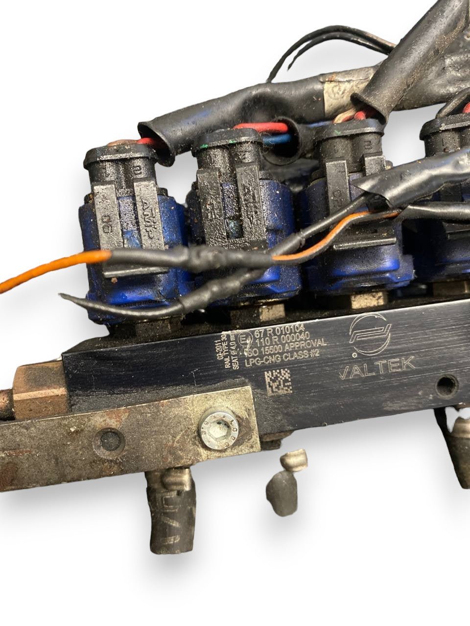 Rail Flauto iniettori Gpl impianto Valtek cod: 67r010104 - 110r000040