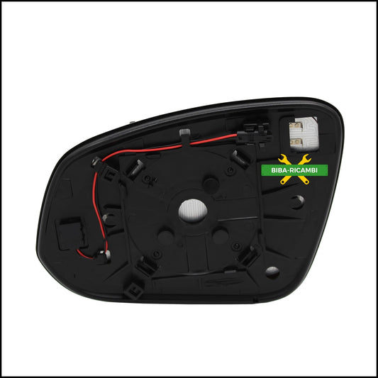 Piastra Specchio Retrovisore Termico Lato Dx-Passeggero Per Toyota Rav 4 IV (A4) dal 2012&gt; (con blind spot) BIBA-RICAMBI