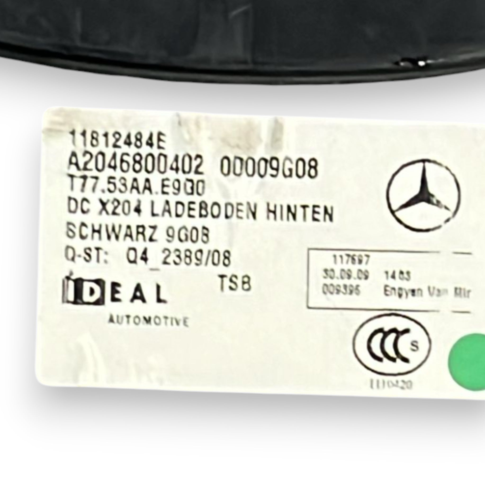 Ripiano / Tappeto Bagagliaio Mercedes Benz GLK cod:A2046800402 (2008 >2015)