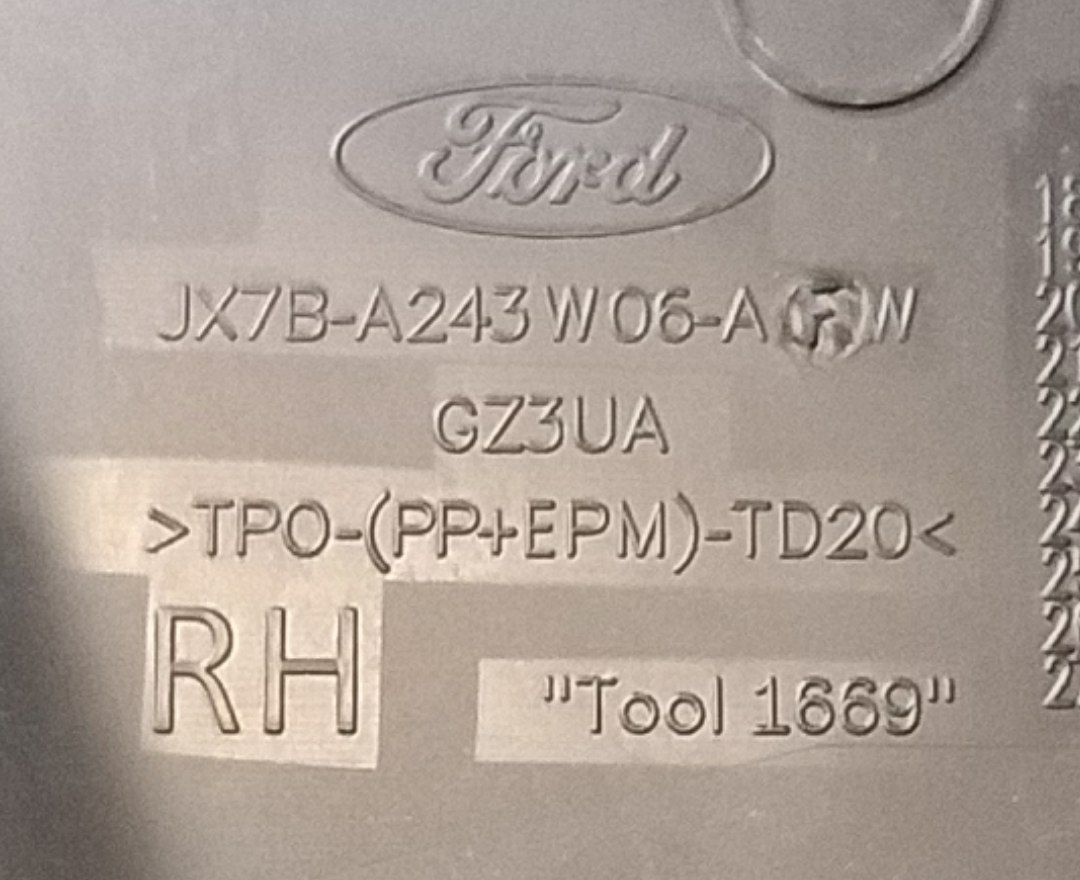 Rivestimento Colonna Pilastro Anteriore Destro Ford Focus Ecoboost ( 2022 ) Cod : jx7ba243w06afw